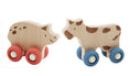 Load image into Gallery viewer, Kaper Kidz EcoWheels Movers 2 pack On the farm - Pig & Cow
