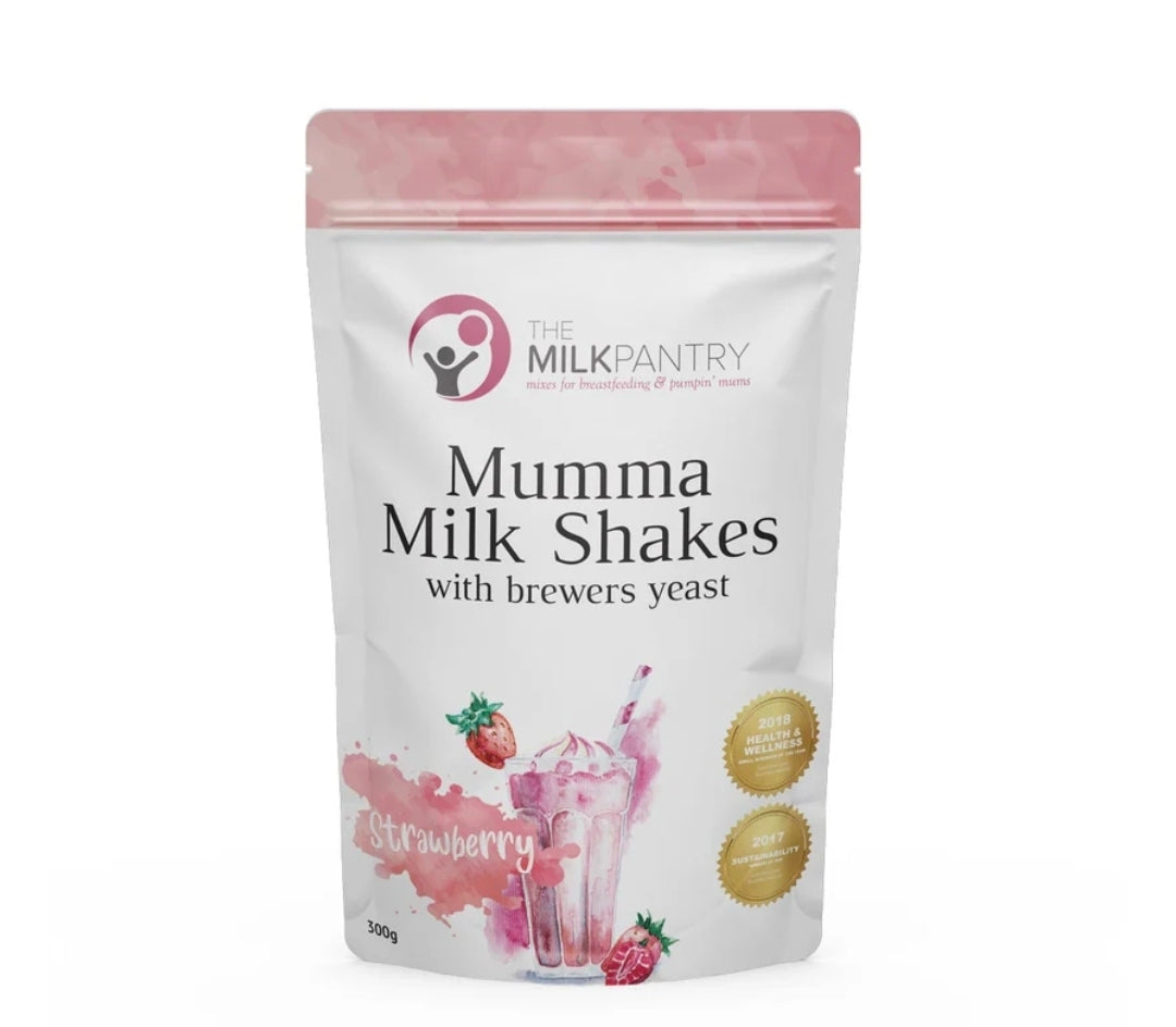 Mumma Milk Shakes with brewers yeast - Strawberry 300g