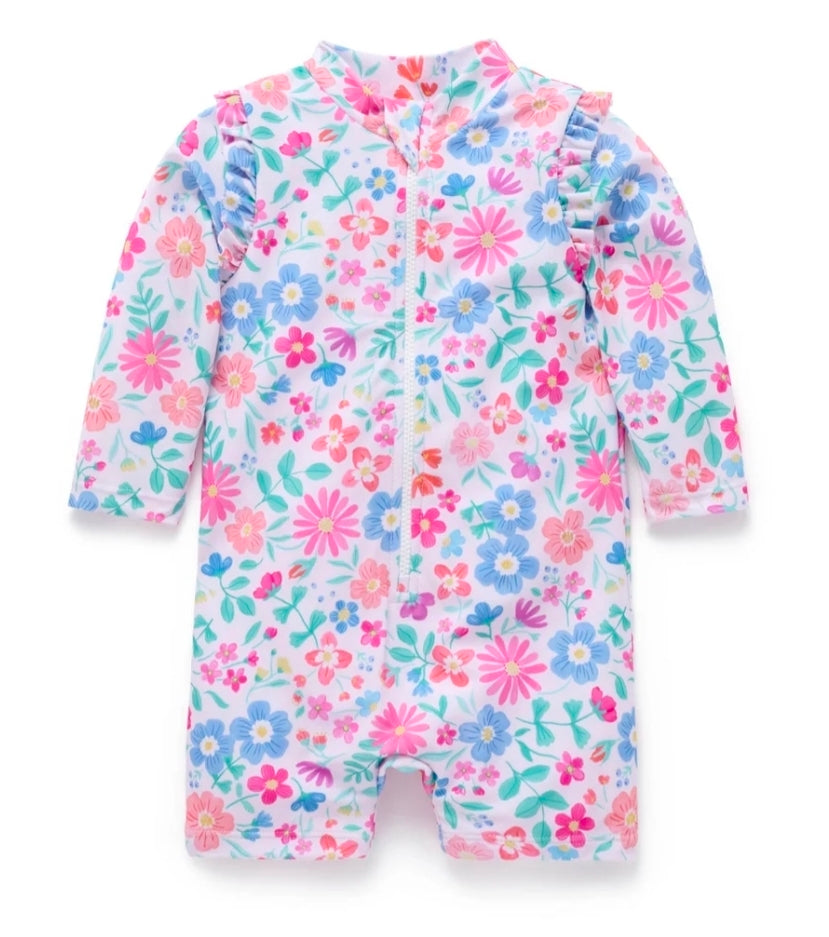Purebaby - Long Sleeve Rashie - Summer Wildflower