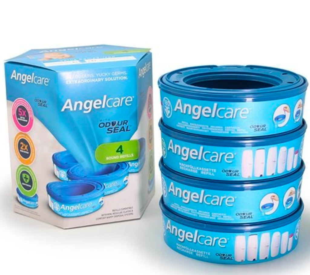 Angelcare - Odour Seal Nappy Disposal System - 4 Cassette Refils