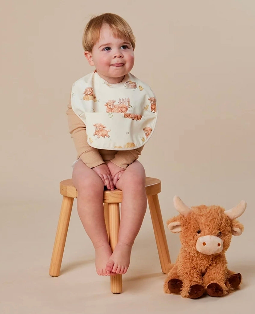 Snuggle Hunny - Bib- Highland Cows