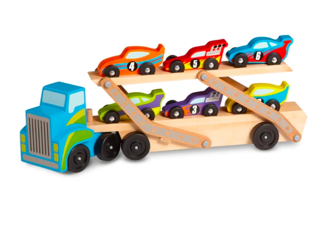 Melissa & Doug - Mega Race Car Carrier