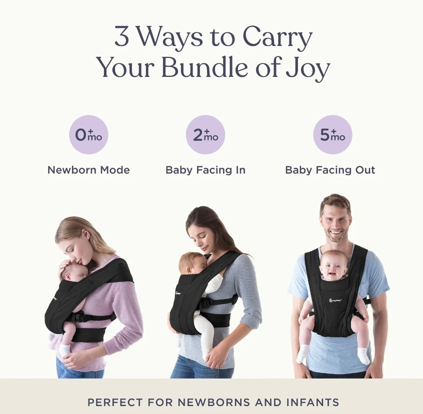 Ergobaby - Embrace Carrier - Pure Black Knit