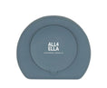 Load image into Gallery viewer, All4Ella - Silicone Plate With Straw & Spoon - Slate Blue
