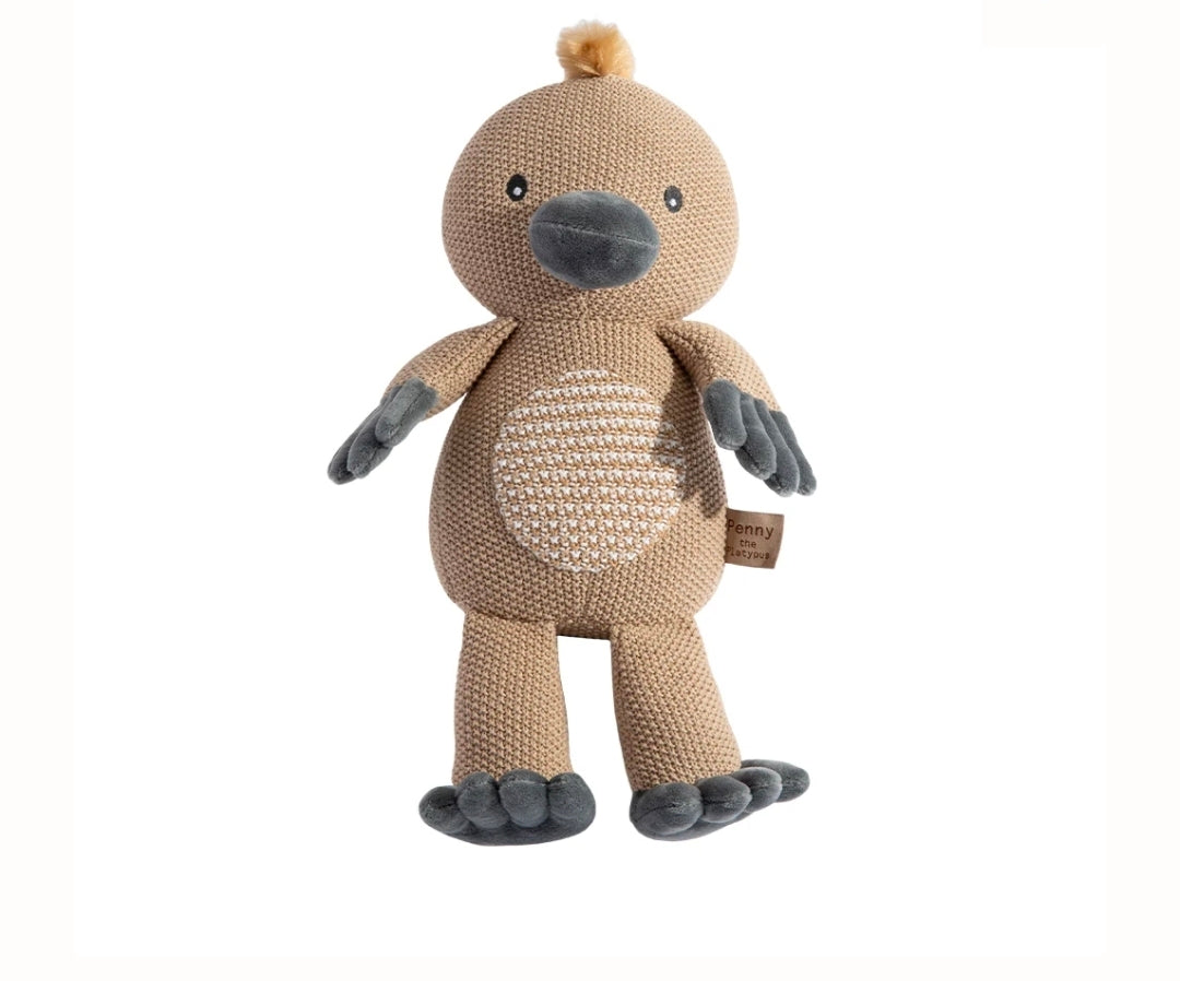 Living Textiles- Australian Knitted Toy - Penny The Platypus