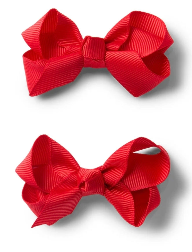 Snuggle Hunny - Red Piggy Tail Hair Clips - Pair