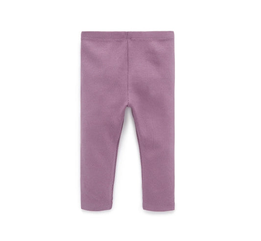 Purebaby - Thick Rib Leggings - Heather