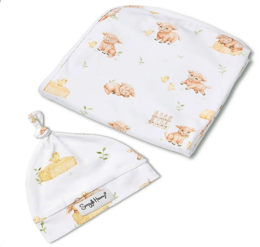 Snuggle Hunny - Organic Wrap Set - Highland Cows