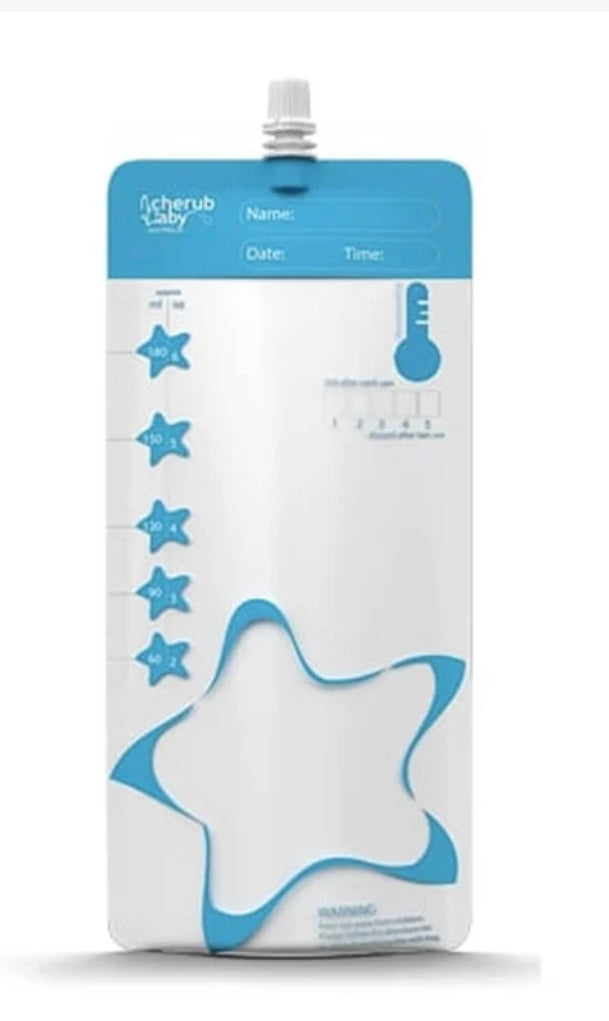 Cherub Baby - Reusable Thermosensor Breast Milk Storage Bag - 10 Pack