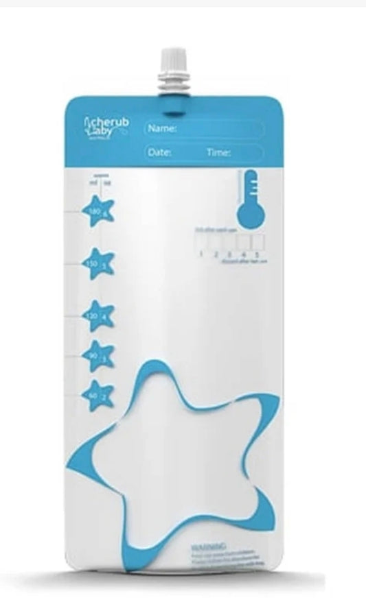 Cherub Baby - Reusable Thermosensor Breast Milk Storage Bag - 10 Pack