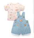 Load image into Gallery viewer, Purebaby - Denim Overall Set - Faded Denim
