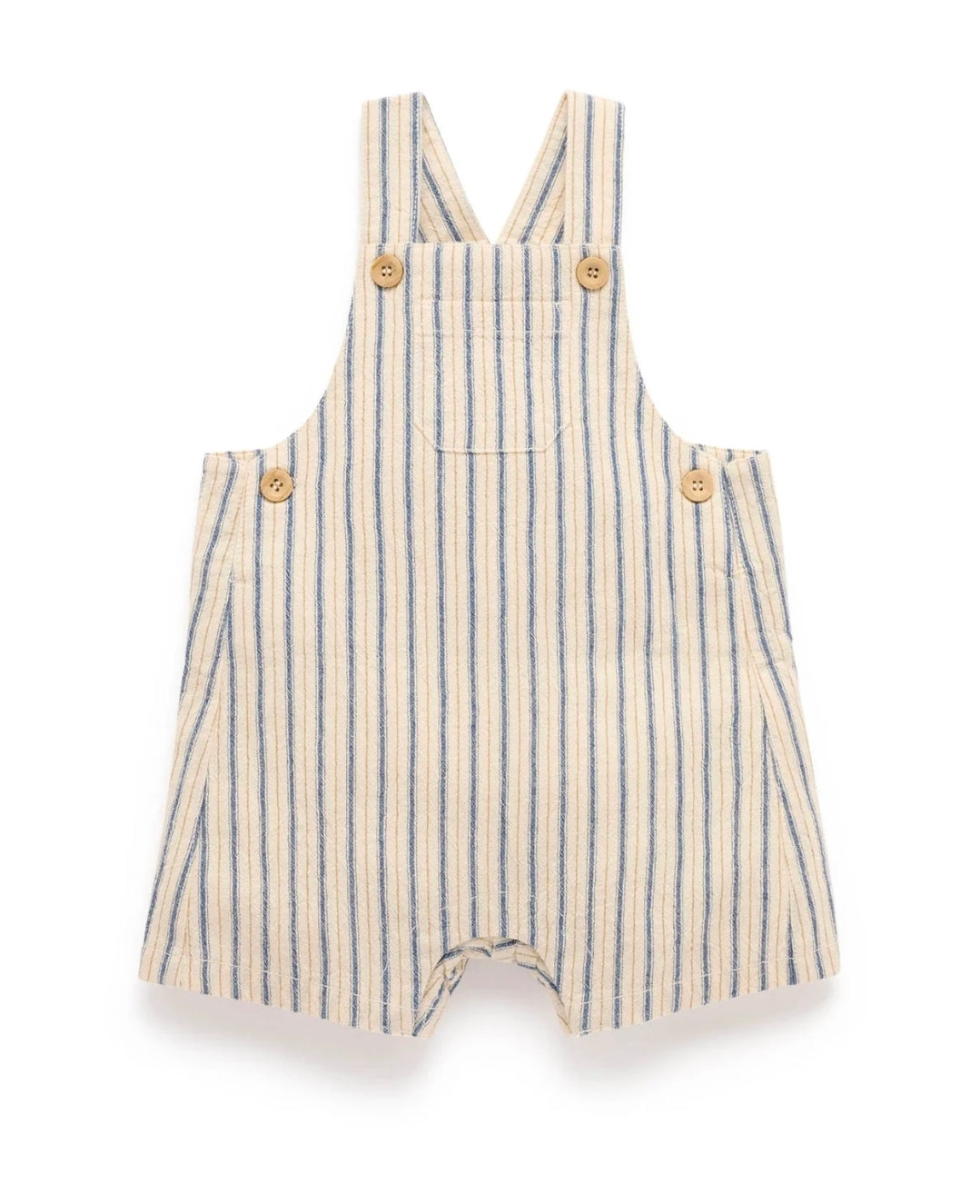 Purebaby - Striped Overalls - Ticking Stripe