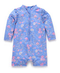 Load image into Gallery viewer, Purebaby - Printed L/S Rashie Set - Summer Peony Print

