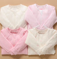 Load image into Gallery viewer, Purebaby - Zip Growsuit 4pk - Pale Pink Bear
