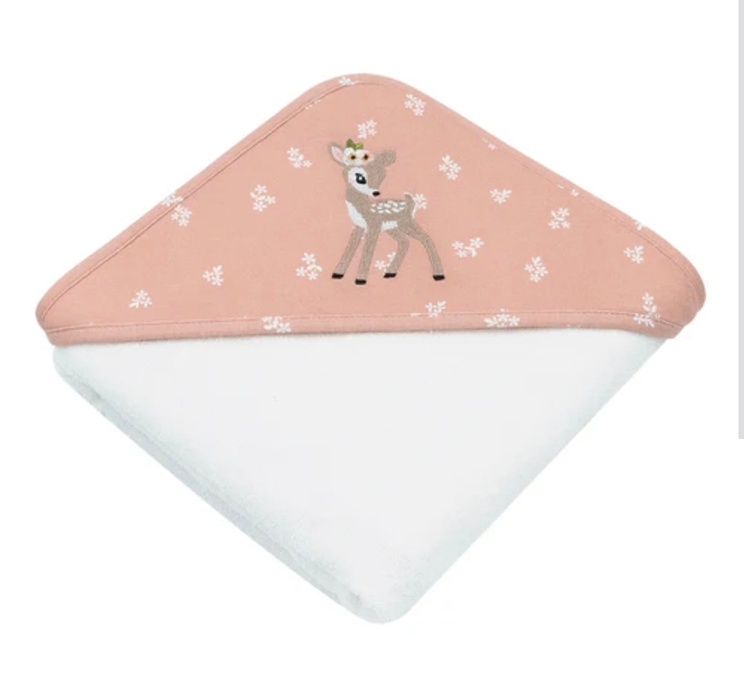 Living Textiles - Baby Hooded Towel - Sophia Garden