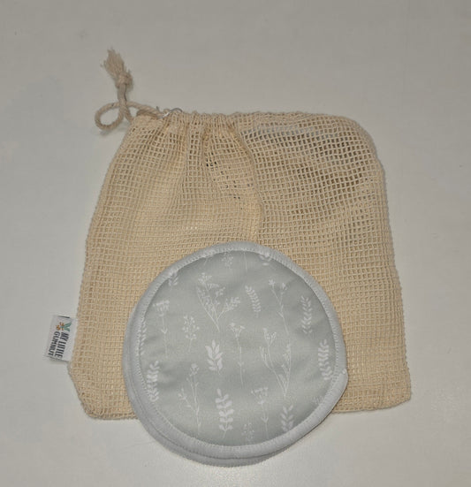 My Little Gum Nut - Reusable Breast Pads with Wash Bag - 1 Pair - Assorted