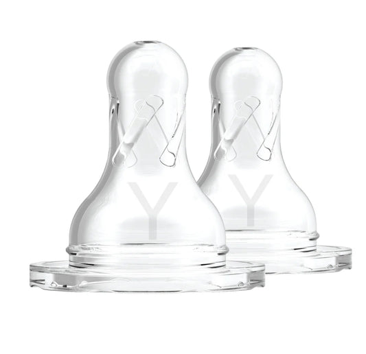 Dr Browns Narrow Teat Y-Cut Silicone 2pk
