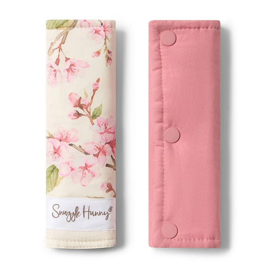 Snuggle Hunny Kids - Universal Reversible Pram Strap Covers - Cherry Blossom