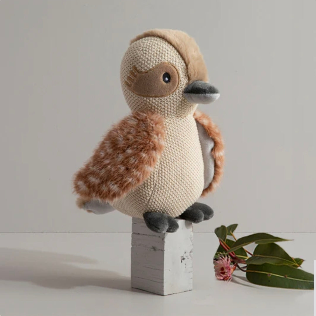 Living Textiles- Australian Knitted Toy- Kenny the Kookaburra