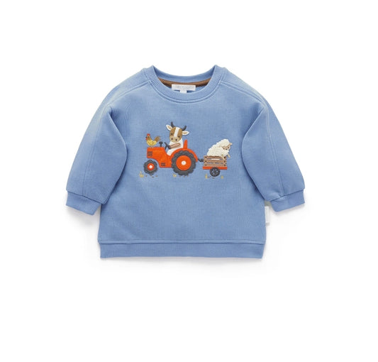 Purebaby - Tractor Windcheater - Bluestone