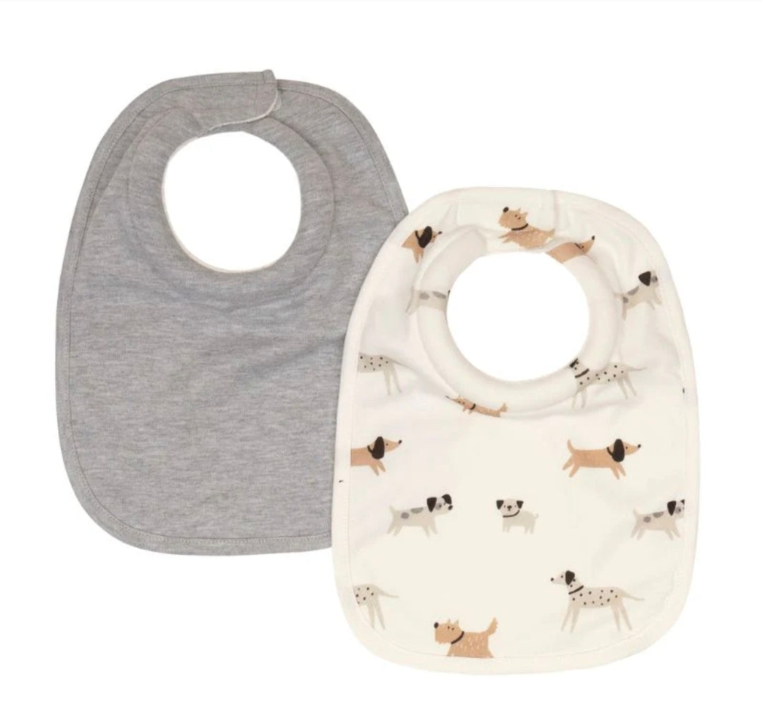 All4Ella - Roll Neck Bib 2pk - Dogs