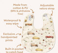 Load image into Gallery viewer, Snuggle Hunny Bib - Vintage Cars
