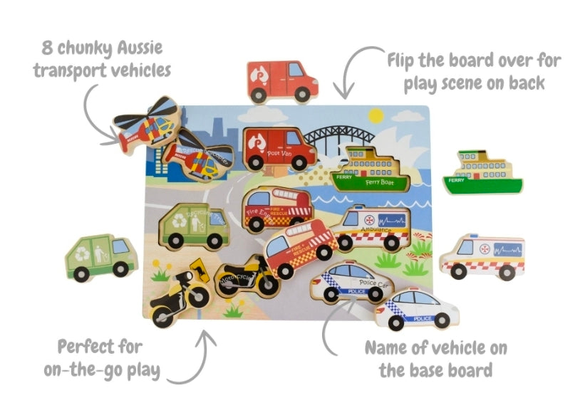 Chunky Puzzle - Aussie Transport Vehicles
