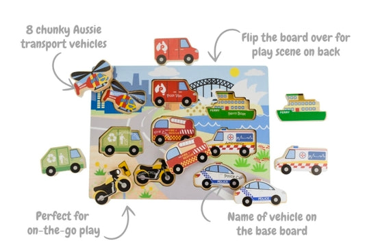 Chunky Puzzle - Aussie Transport Vehicles