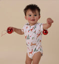 Load image into Gallery viewer, Snuggle Hunny Kids - Short Sleeve Organic Bodysuit - Prancer & Friends
