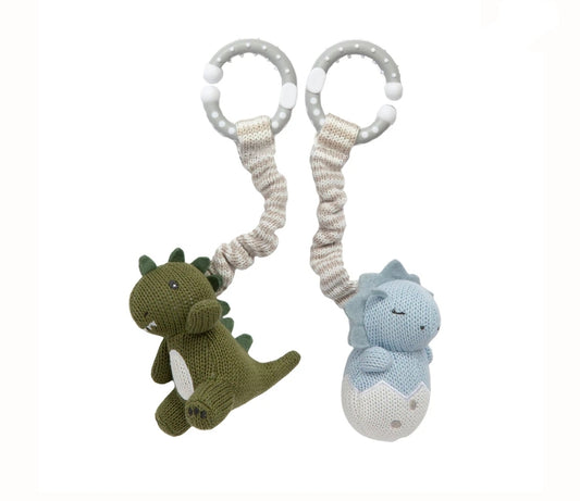 2pk Stroller Toys - Dinosaurs