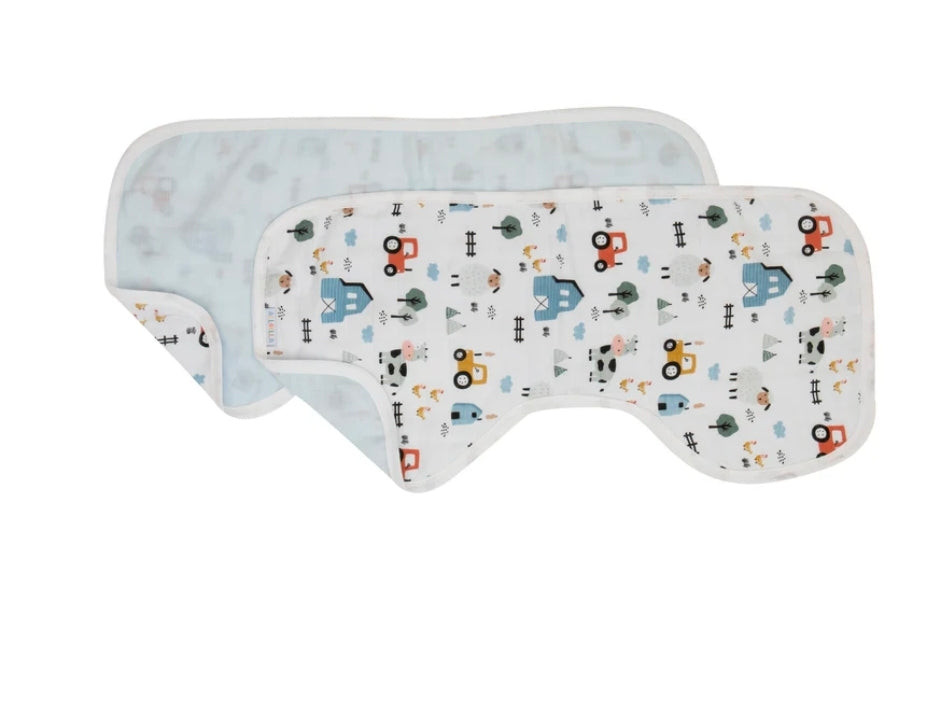 All4Ella - Burp Cloth 2pk - Banyard