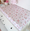 Load image into Gallery viewer, Snuggle Hunny - Organic Bassinet Sheet - Alice’s Tea Party
