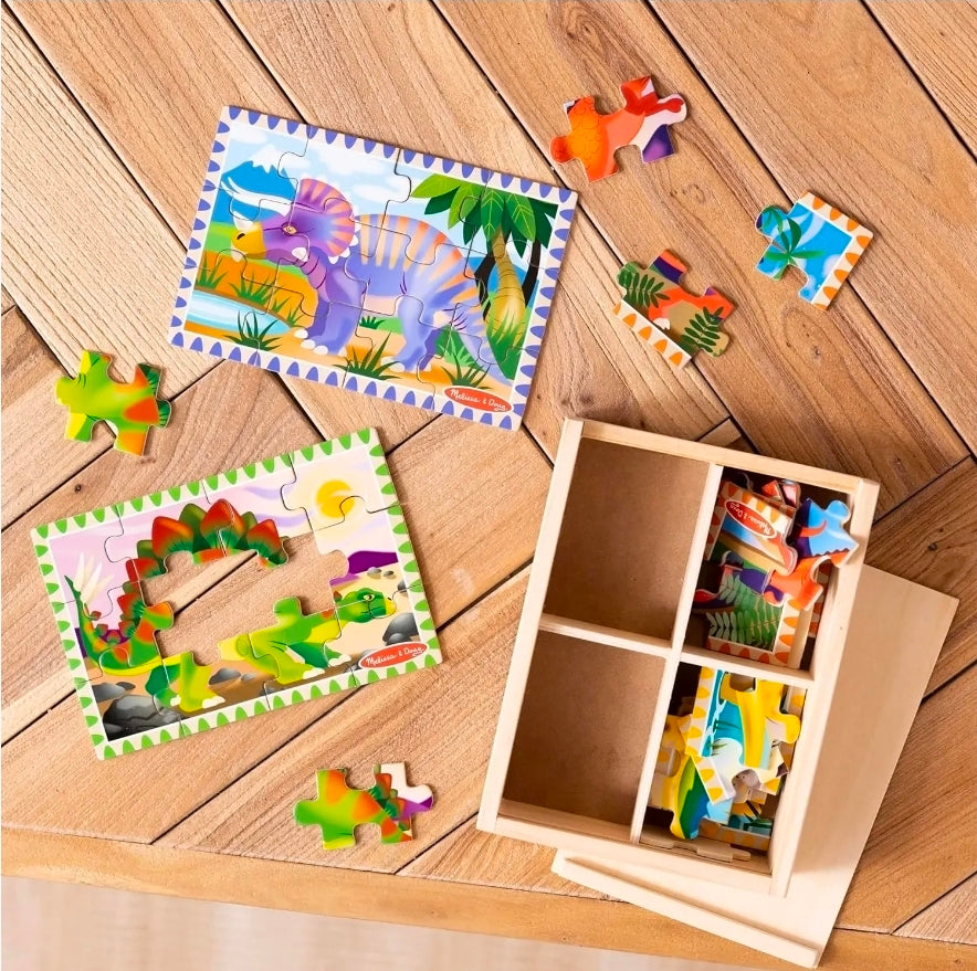Melissa & Doug - Puzzle In A Box - Dinosaur