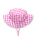 Load image into Gallery viewer, Purebaby - Broad Brim Swim Hat - Grape Gingham
