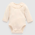 Load image into Gallery viewer, Purebaby- Ruffle Pointelle Bodysuit- Cloud
