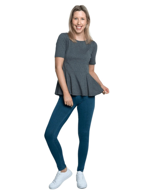 Mama Clothing - Isla Breastfeeding Top - Grey
