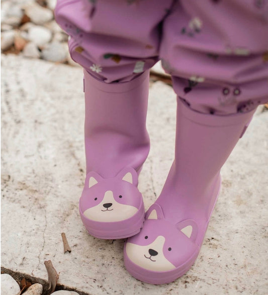 Purebaby - Doggy Gumboots - Lavender