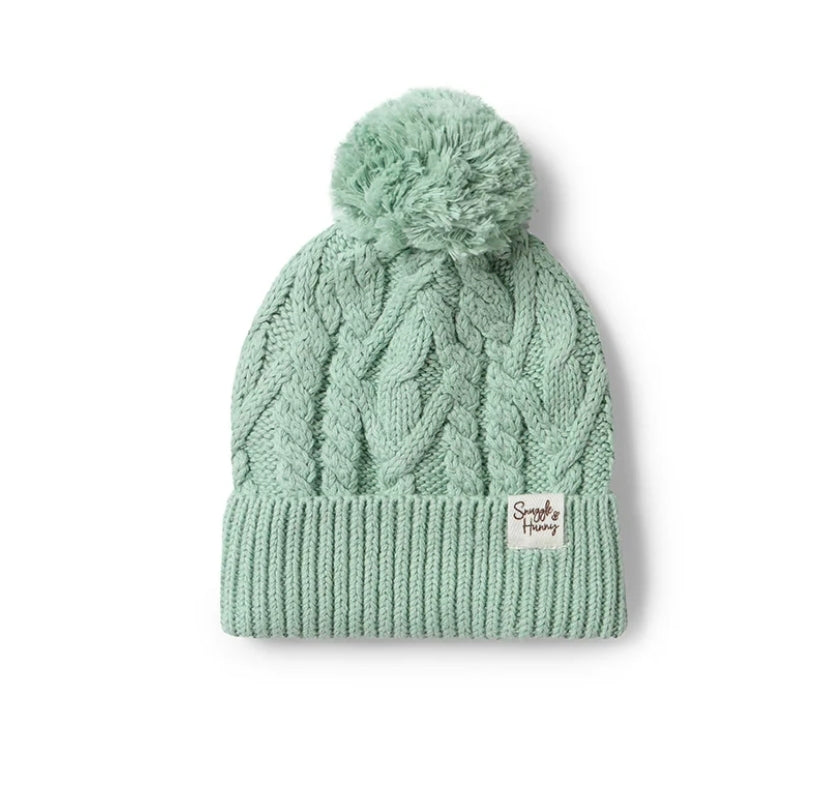 Snuggle Hunny Kids - Organic Baby Knit Beanie - Sage