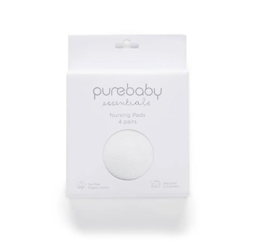 Purebaby - Nursing Pads - White 4 Pairs