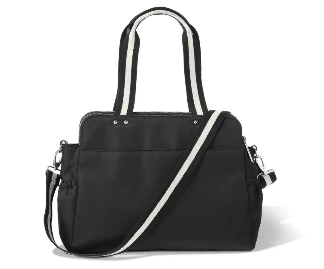 Oioi - Triple Tote Nappy Bag - Black Nylon