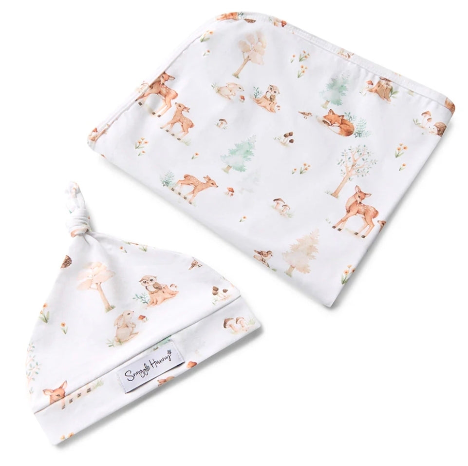 Snuggle Hunny Kids - Organic Jersey Wrap Set - Woodland Tales