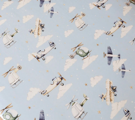 Snuggle Hunny - Fitted Cot Sheet - Taking Flight