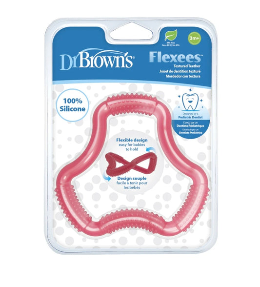 Dr Browns Teether A-Shaped ‘Fleexes’ - Pink