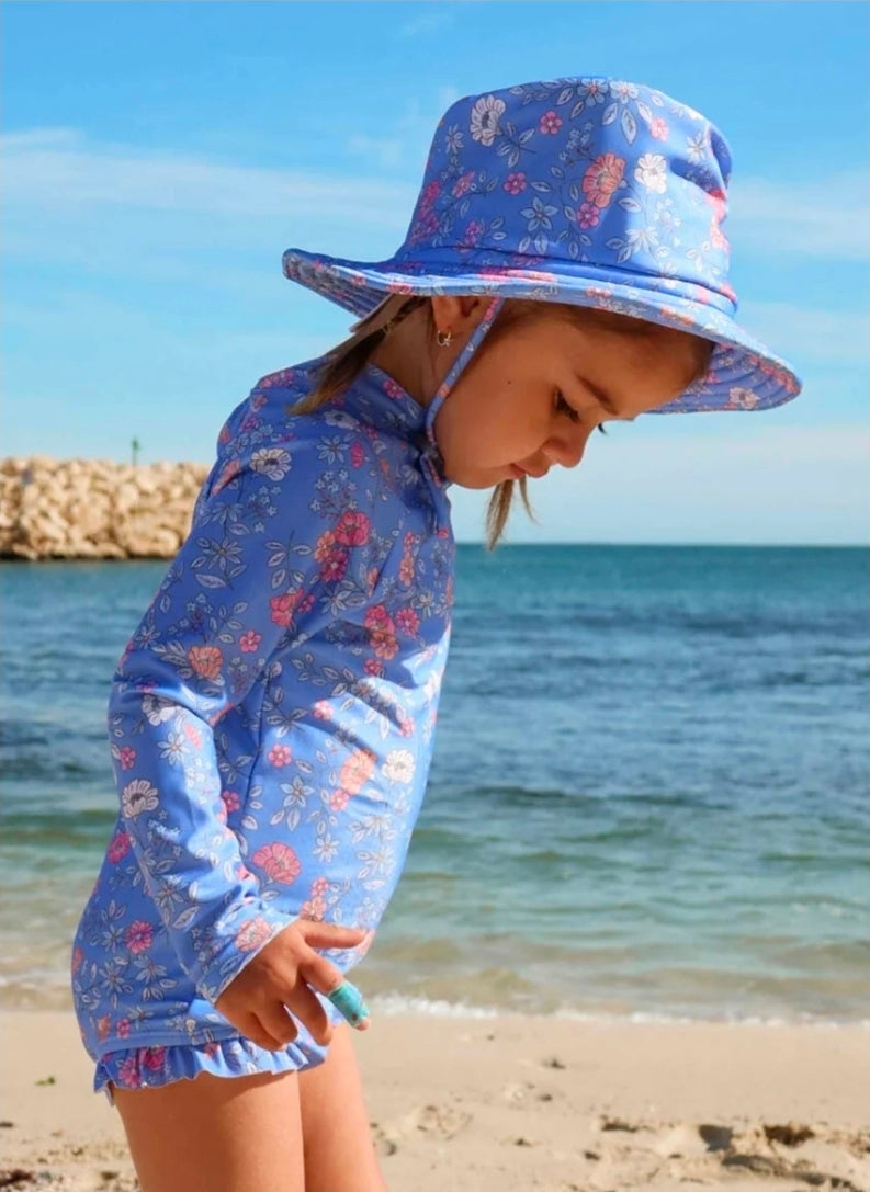 Purebaby - Broad Brim Swim Hat - Peony