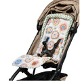 Load image into Gallery viewer, OiOi Reversible Pram Liner - Sunburst/Green Check
