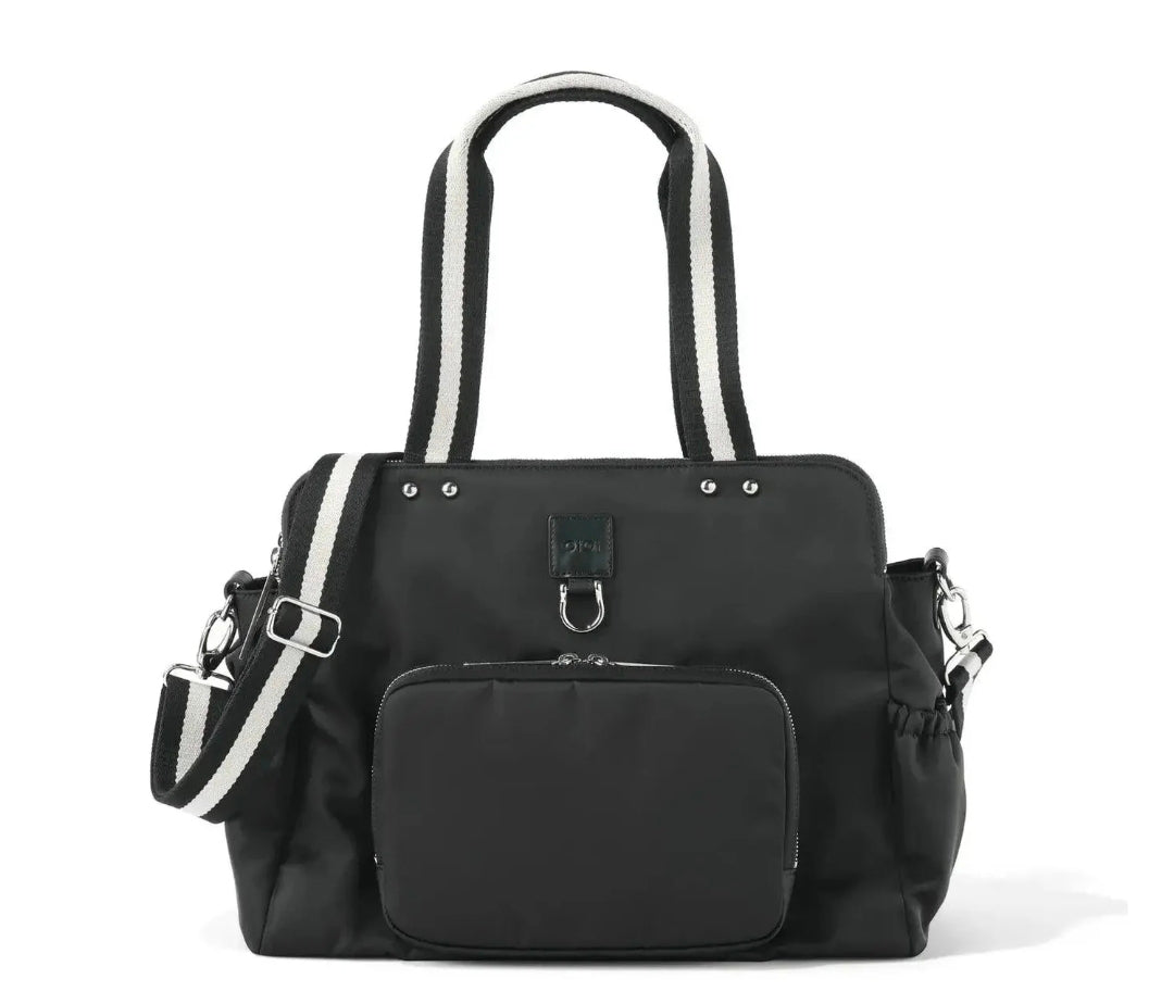 Oioi - Triple Tote Nappy Bag - Black Nylon