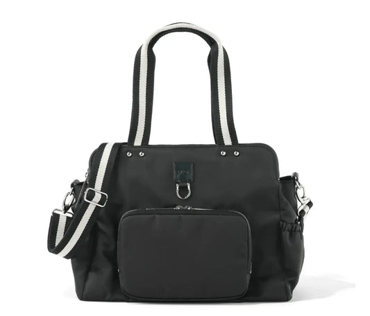 Oioi - Triple Tote Nappy Bag - Black Nylon