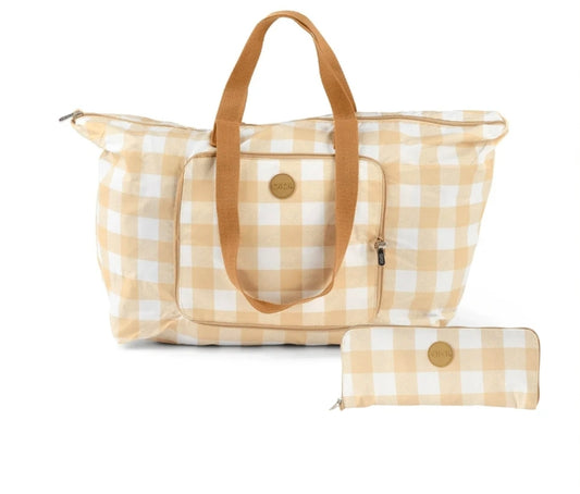 OiOi Fold Up Tote Bag - Gingham