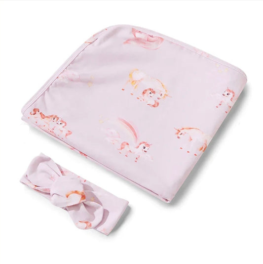 Snuggle Hunny Wrap Set - Unicorn