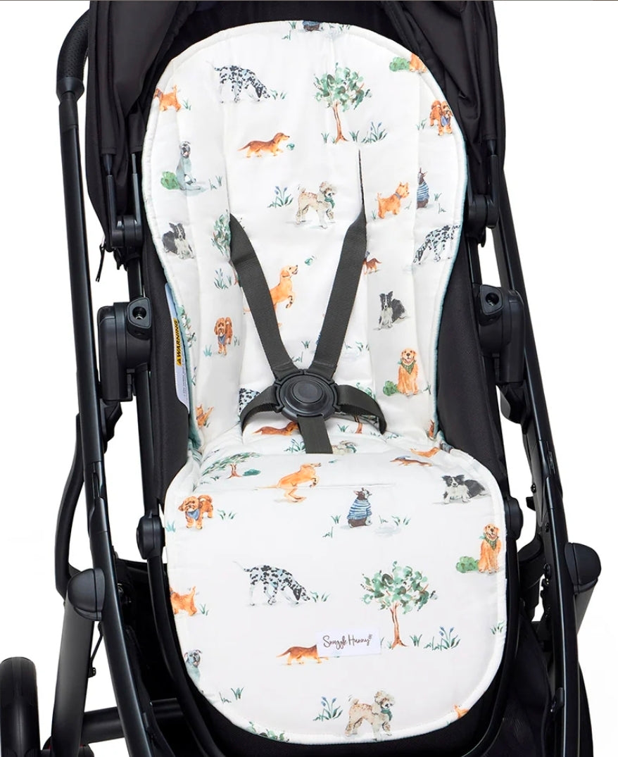 Snuggle Hunny Kids - Organic Universal Reversible Pram Liner - Dog Park
